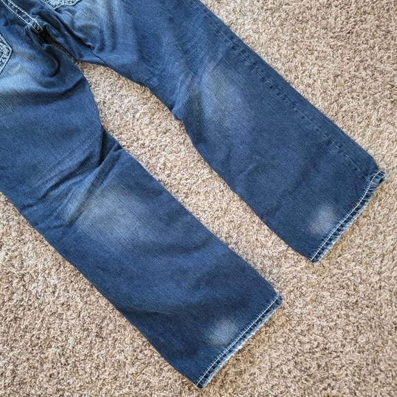 Silver Jeans | 925 Series Straight 38X32 Contrast Stitch Denim Blue Jeans Y2K - Picture 5 of 13